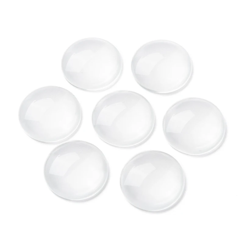 

200 pc Transparent Glass Cabochons Clear Dome Cabochon for Cameo Photo Pendant Jewelry Making Clear 19.5~20x5.5mm