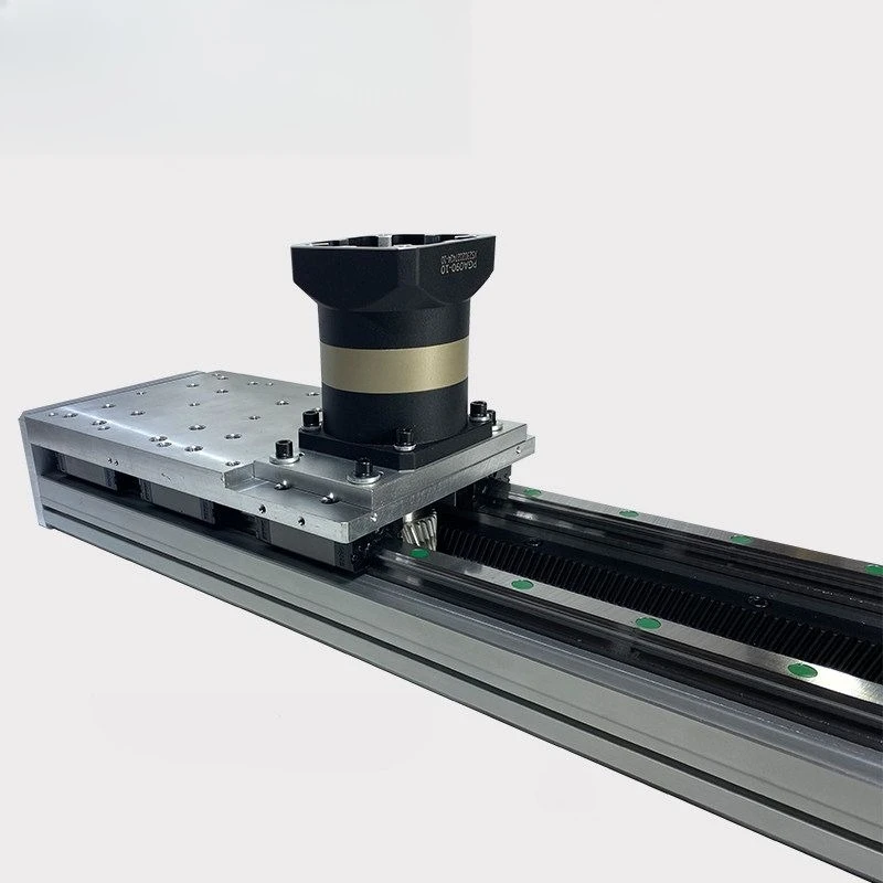Double rail electric lifting truss linear gear rack cross table