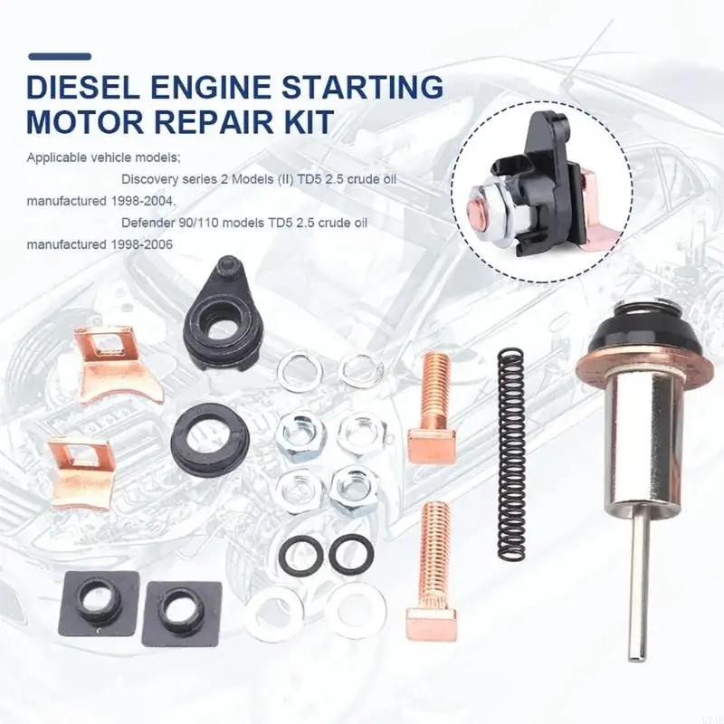 37JE Complete Repair set Starter Motor Repair Set Replaces Starter Motor Repair Set Get Your Vehicle Running Again for TD5