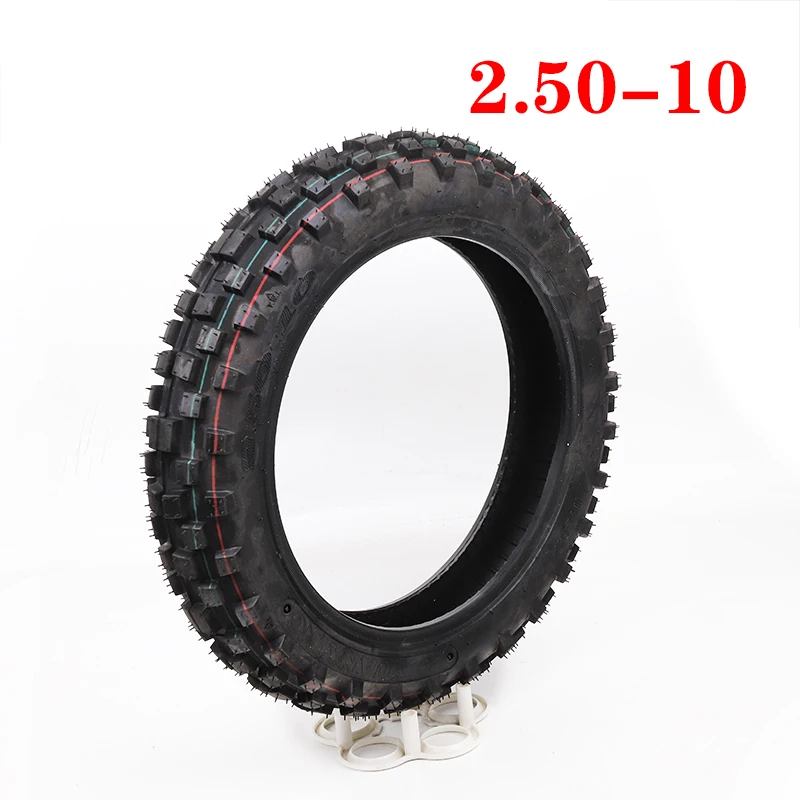 10 Inches Tires Front Or Rear Wheel Tire 2.50-10 Tyre with Inner Tube For Motorcycle Motocross Dirt Pit Bike