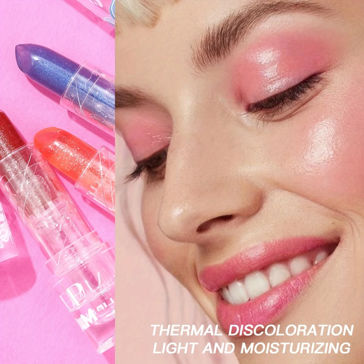 페블 컬러 체인징 립밤 - 보습, 변색 없음, 끈적임 없음, 가벼운 사용감 - 모든 피부 타입에 적합