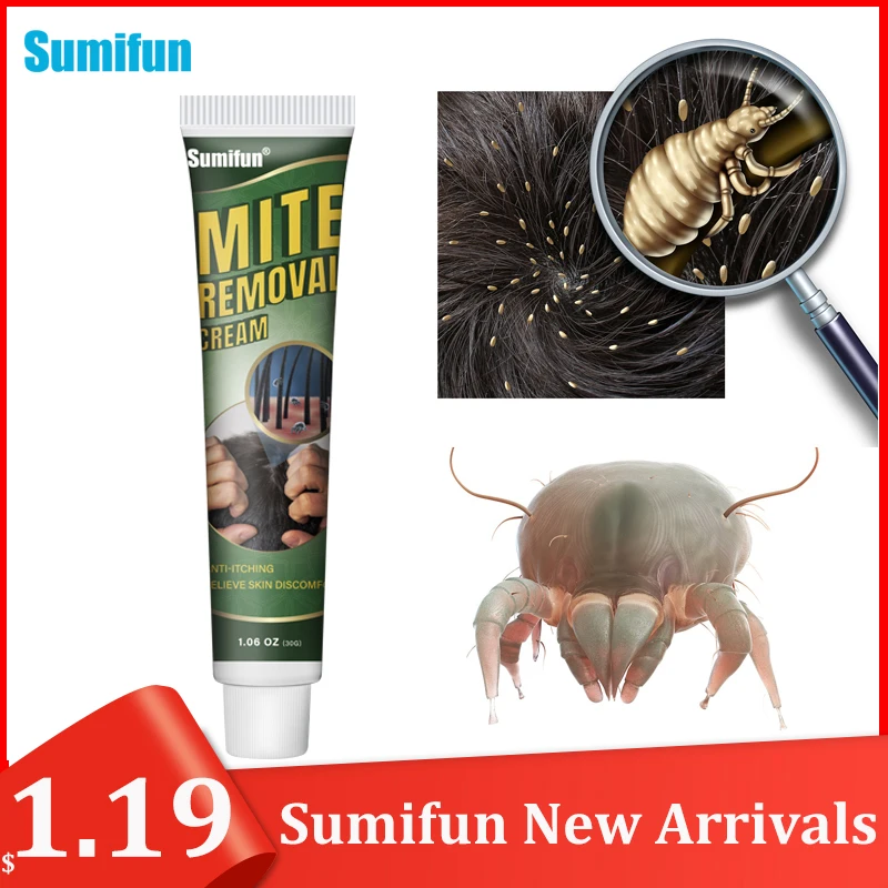 

1Pc Mite Removal Ointment Psoriasis Eczema Dermatitis Anti-Itching Medical Plaster Kill Head Lice Antibacterial Cream Skin Care