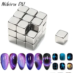 27pcs Multi-function Cube Magnet Nail Art Cat Eye Chessboard Starlight Nail UV Magnetic Attraction Magnets Set Manicure DIY Tool