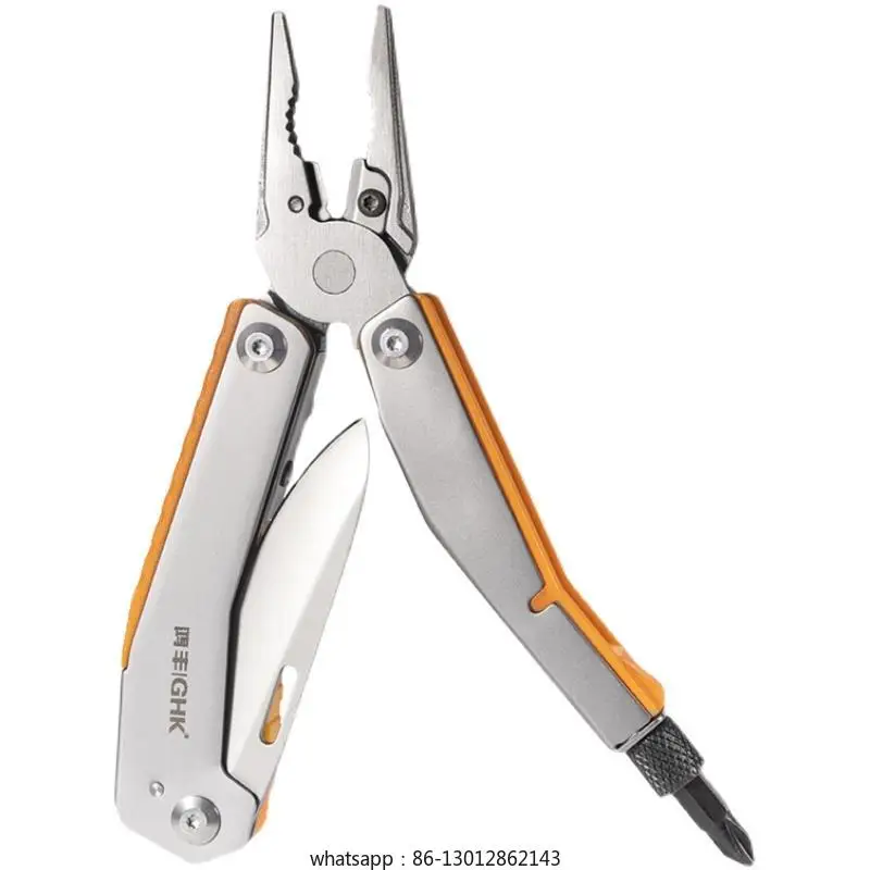 

Sharp soldier multifunctional tool pliers, outdoor folding screwdriver combination, emergency equipment pliers