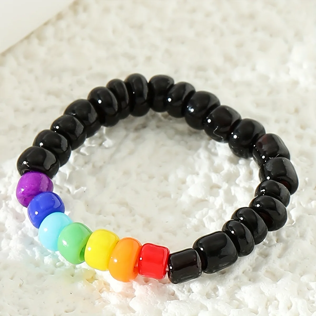 New style footwork Boho Beach Foot Ring Rainbow color Rice beads small flower foot ring set for women