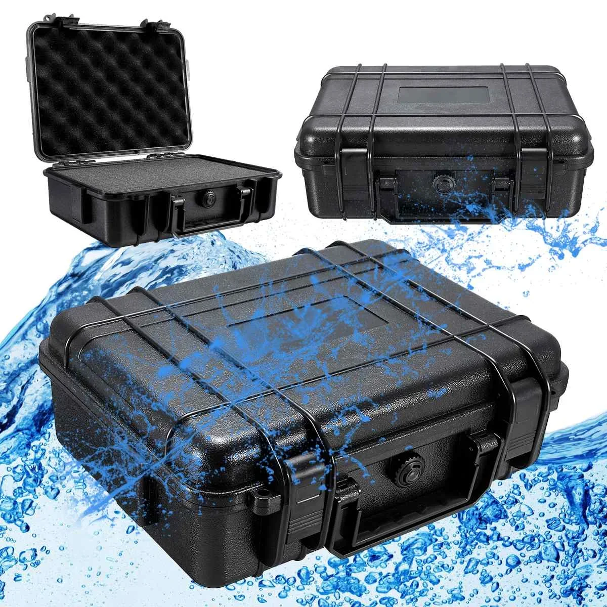 8 Sizes Waterproof Hard Carry Tool Case Bag Storage Box Camera Photography with Sponge for tools