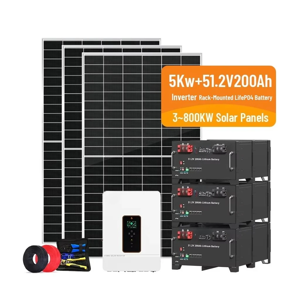 One-stop Service Source Factory  10Kw Solar Energy  System Is Equipped with Batteries That Can Be Expanded From 20 to 50 KWh