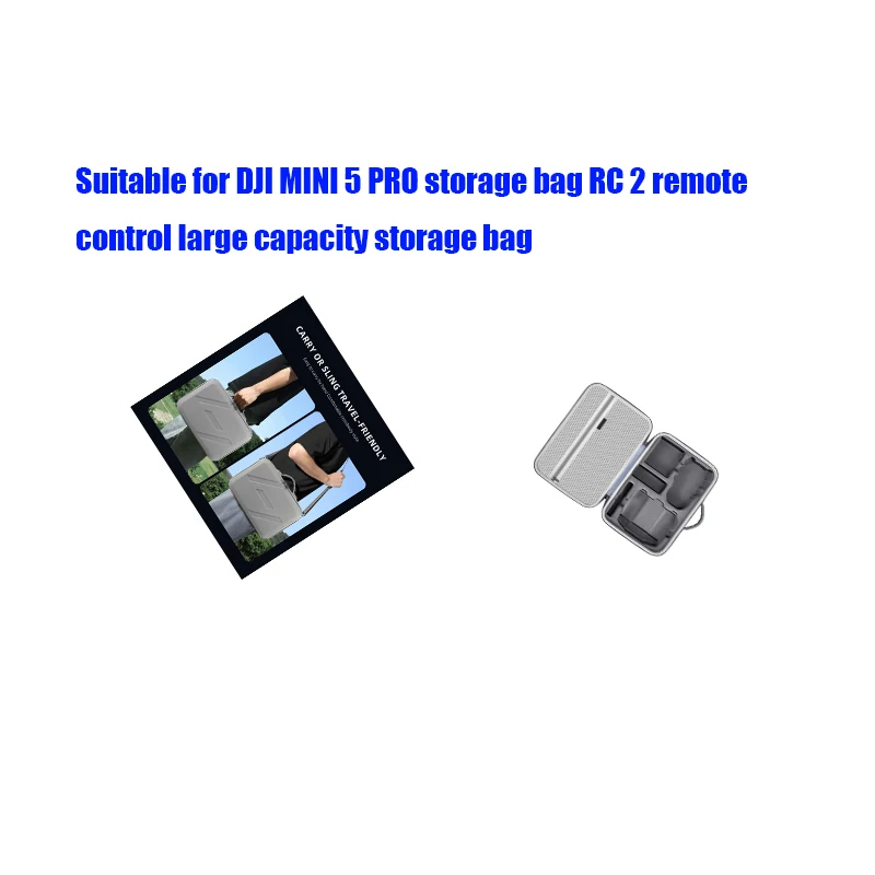 

Suitable for DJI MINI 5 PRO storage bag RC 2 remote control large capacity storage bag