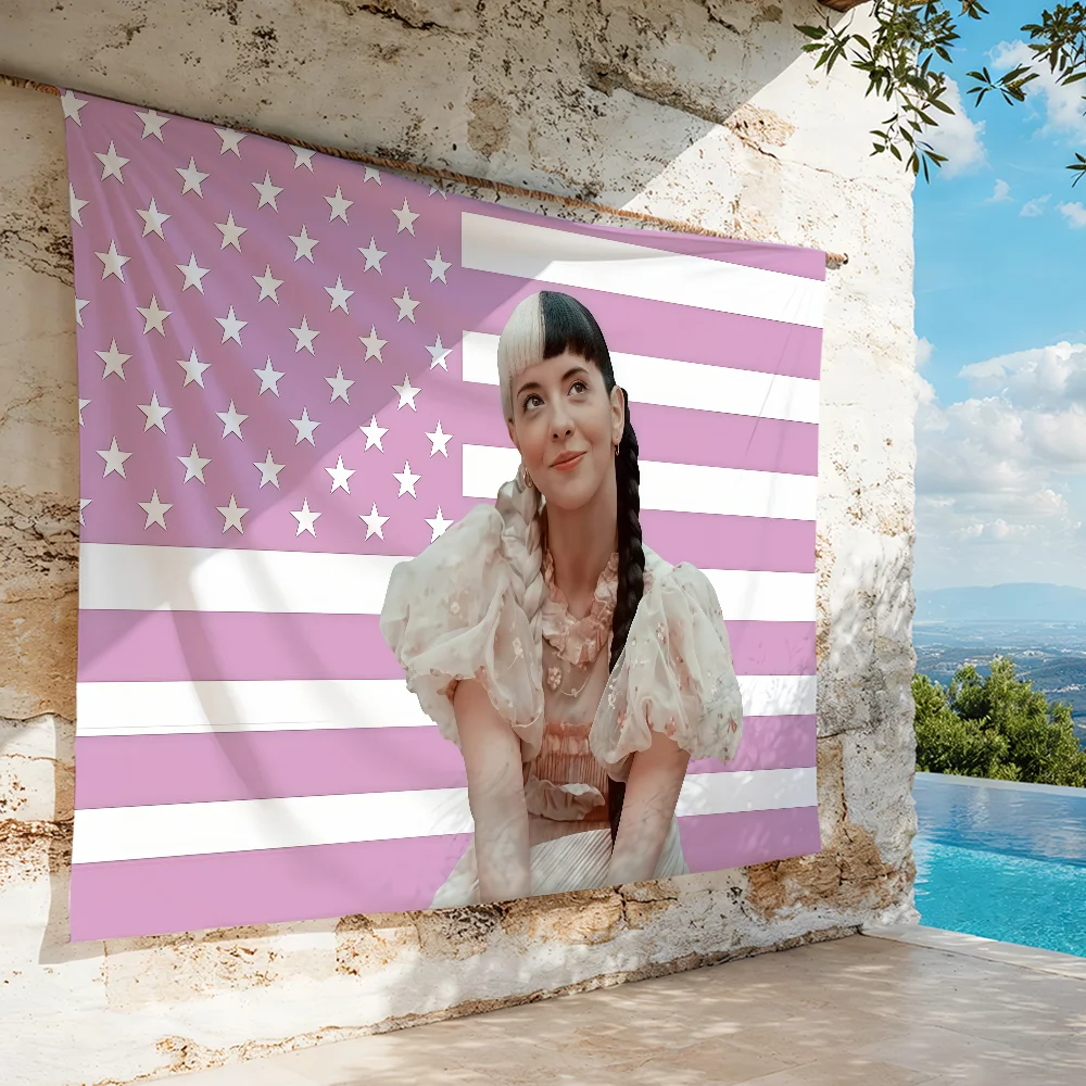 American Singer Melanie Martinez  flag For Decoration Outdoor Picnic  Hanging Home Camping Party Banner