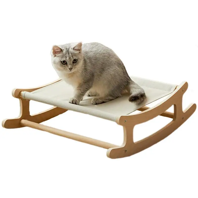 

Wooden Cat Bed Pet Cat Window Perch Lounge Cat Shelf Steady Grey Wear-Resistant Pet Hammock Space-Saving Hammock Bed For Playing