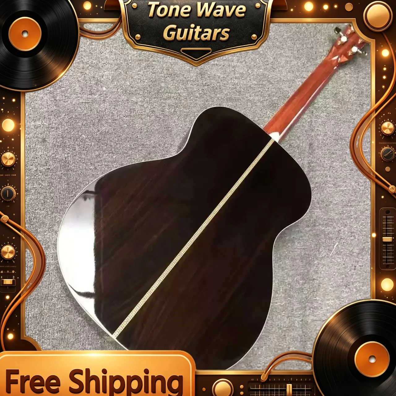 Acoustic Guitar OM42 Spruce Panel Abalone Shell Inlay 39 Inch Rosewood Back Side Freeshipping Beginner Unisx