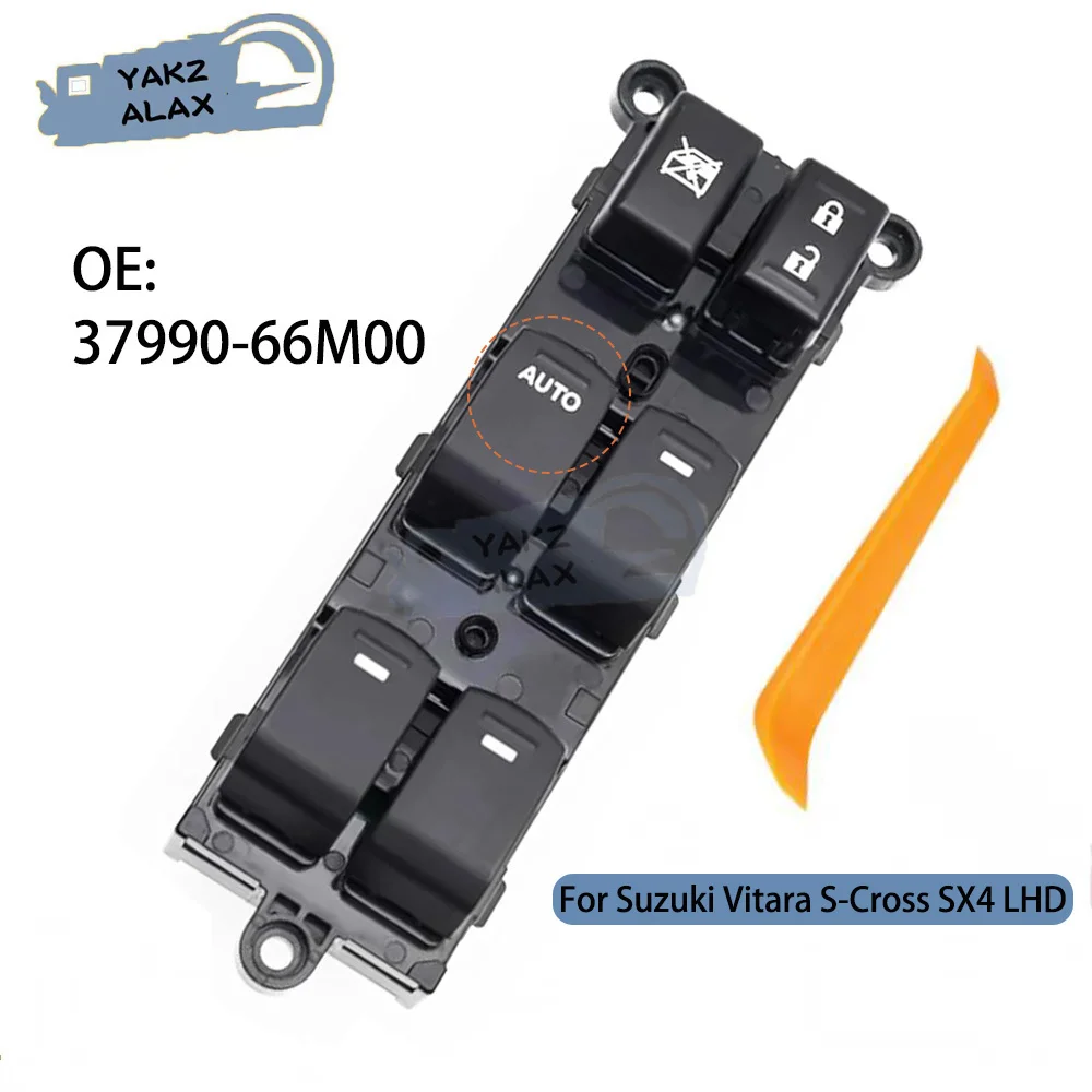 

Front Left Electric Master Power Window Control Switch Lifter Button for Suzuki Vitara S-Cross SX4 LHD 37990-66M00 37990-56P00
