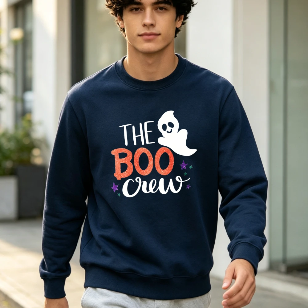 Halloween Ghost Print Unique Men Fashion T-Shirt Casual Sleeve Humor style Tee Spring Summer New Sleeve Summer Round Neck TShirt