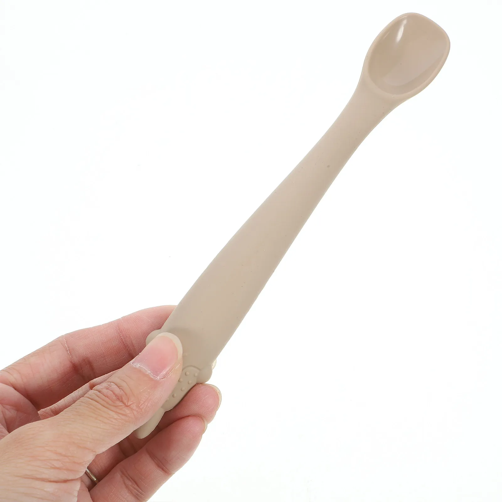 

Silicone Baby Feeding Spoon Flexible Safe Feeding Spoon Bright Color Soft Toddler Training Utensil 6 Months Up