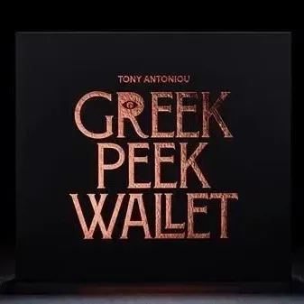 Greek Peek Wallet by Tony Antoniou -Magic tricks