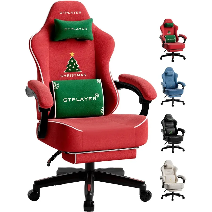 

Big and Tall Gaming Chair with Footrest Extra Wide Seat Video Game Chairs for Adults Padded High Back Ergonomic Reclining Silla