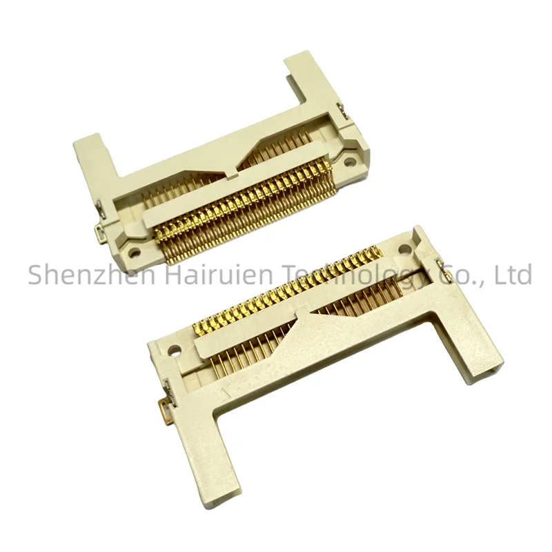 CF ผู้ถือบัตร 50pin เลียนแบบ 3 M Gold-Plated N7E50-7516PG-20 เดียวกันสล็อตหน่วยความจํา SOCKET CONNECTOR