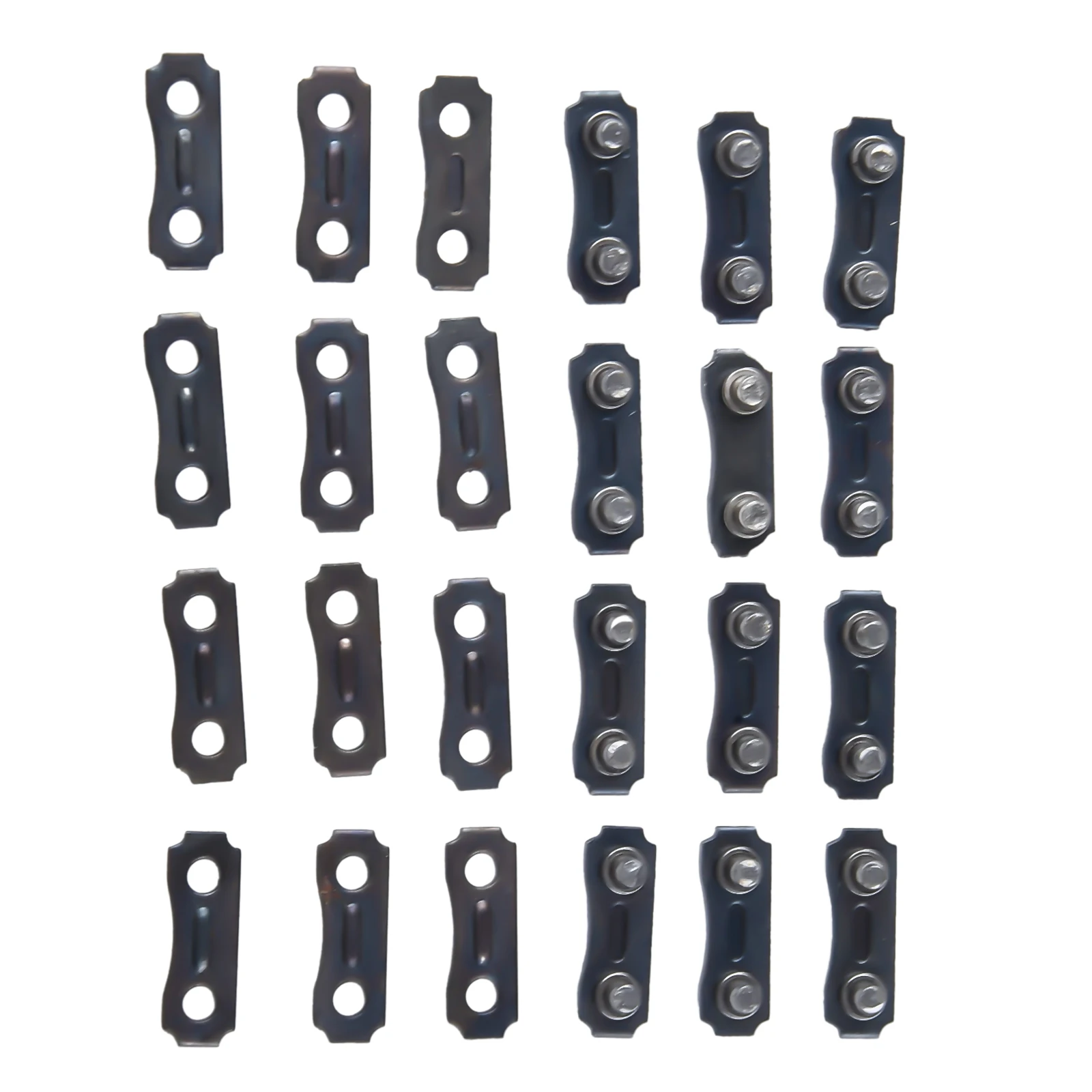 12 Sets Chainsaw Chain Repair Kits 3/8LP Pitch 050 Inch Gauge Heavy Duty Metal Links with Tie Straps for Chainsaw Chain Fix