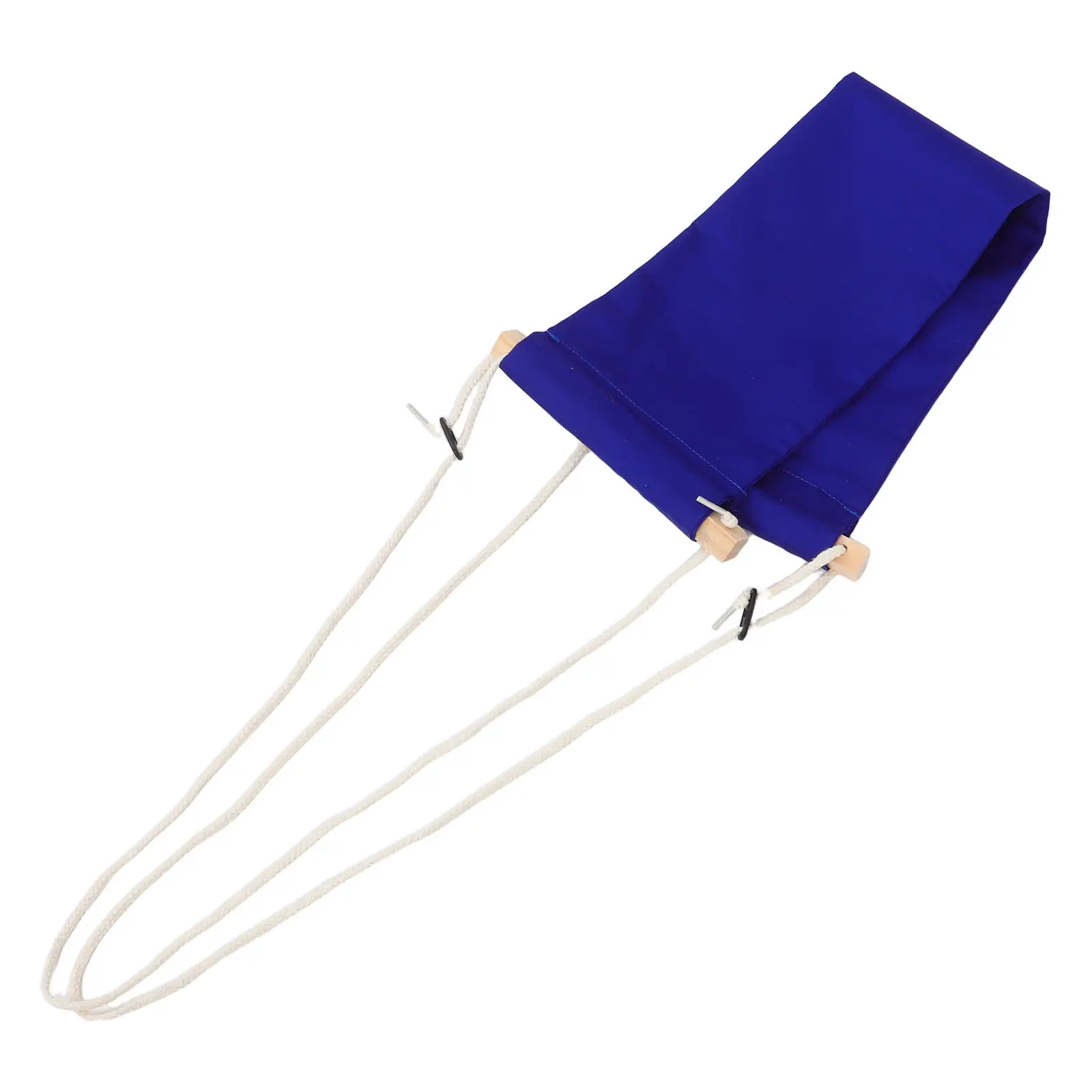 Dark Blue Adjustable Under Desk Foot Hammock Comfortable Cotton Material Easy to Fold Carry for Office Home Outdoors