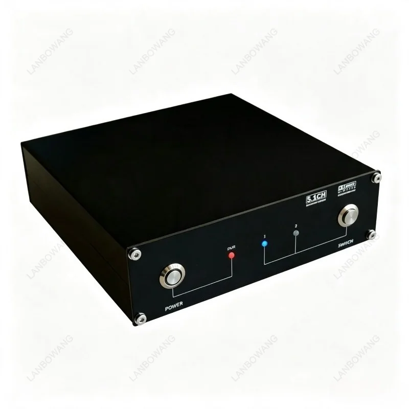 5.1 Channel Audio Signal Switcher Converter 2‑Input 1‑Output Reversible Amplifier Audio Switch