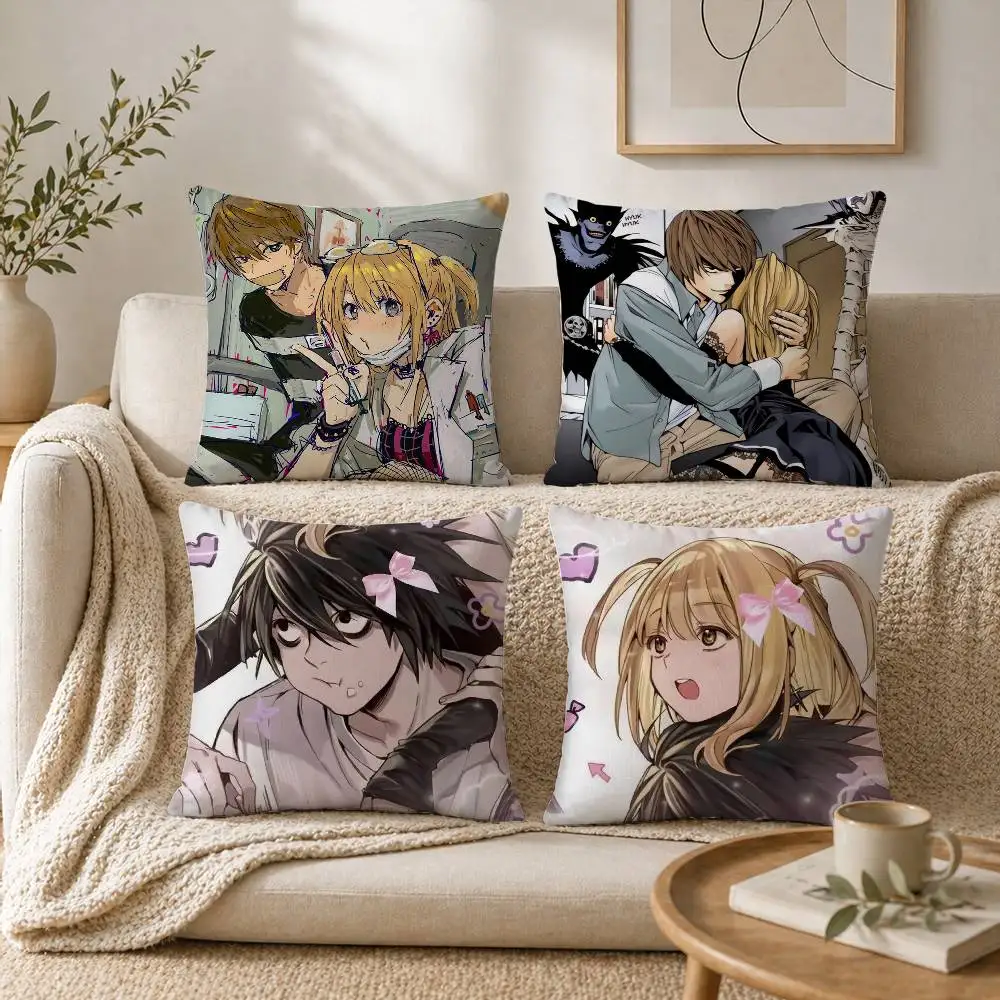

D-Death N-Note Misa L Yagami Pillow Case for Sofa Living Room Home office Decor Protective Cover