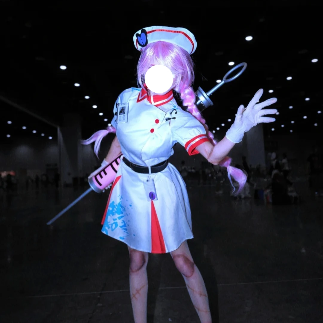 Party Games Eggy - ゲーム エギーパーティー ヘザー ナーススーツ コスプレ衣装 白いドレス