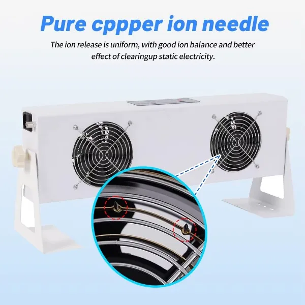 ST102F industrial grade DC 24V iron anti-static ion hair dryer dual fan static eliminator static elimination static eliminator