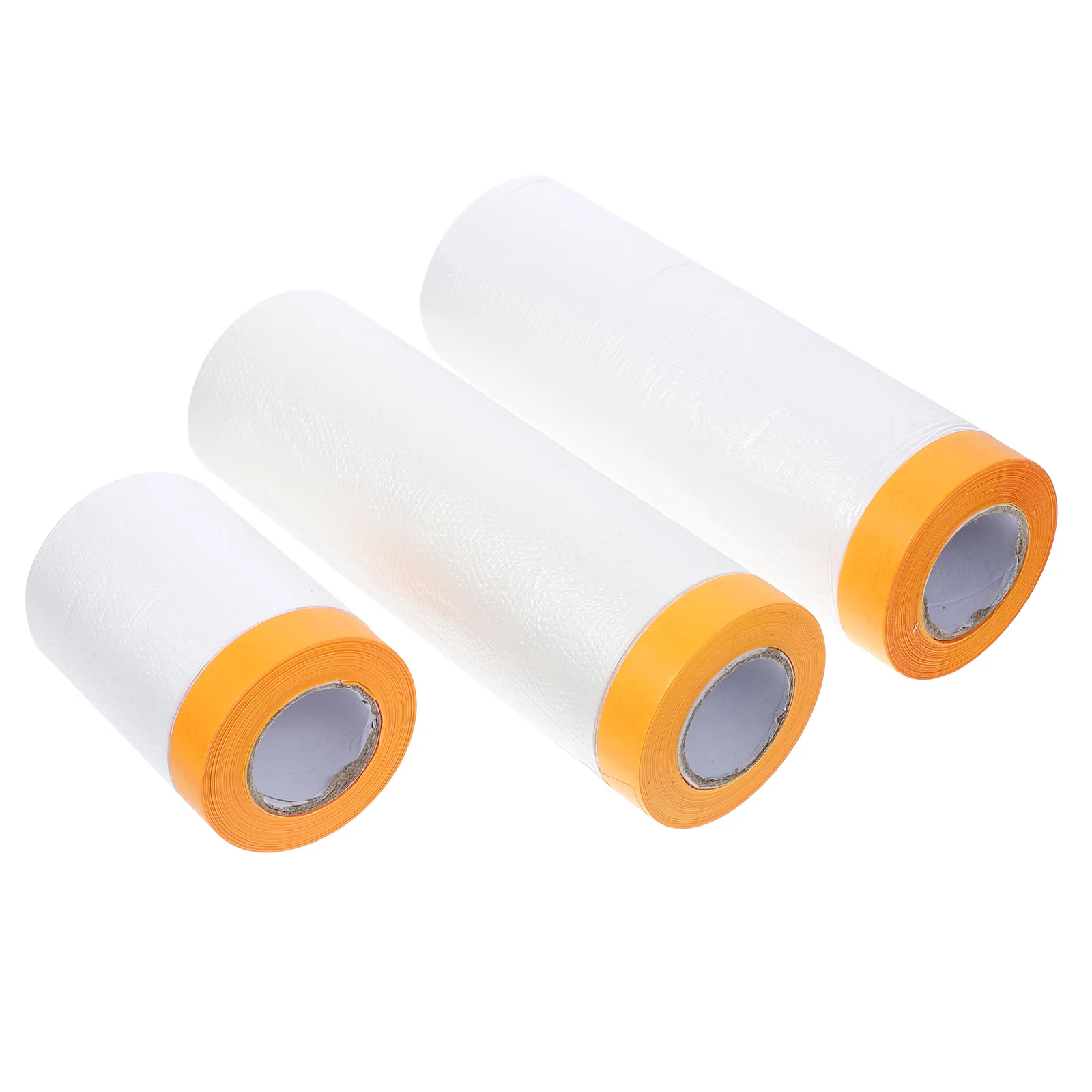 

3 Rolls Blue Spray Paint Protective Film Auto Masking Paper Mini Automatic White Adhesive Making