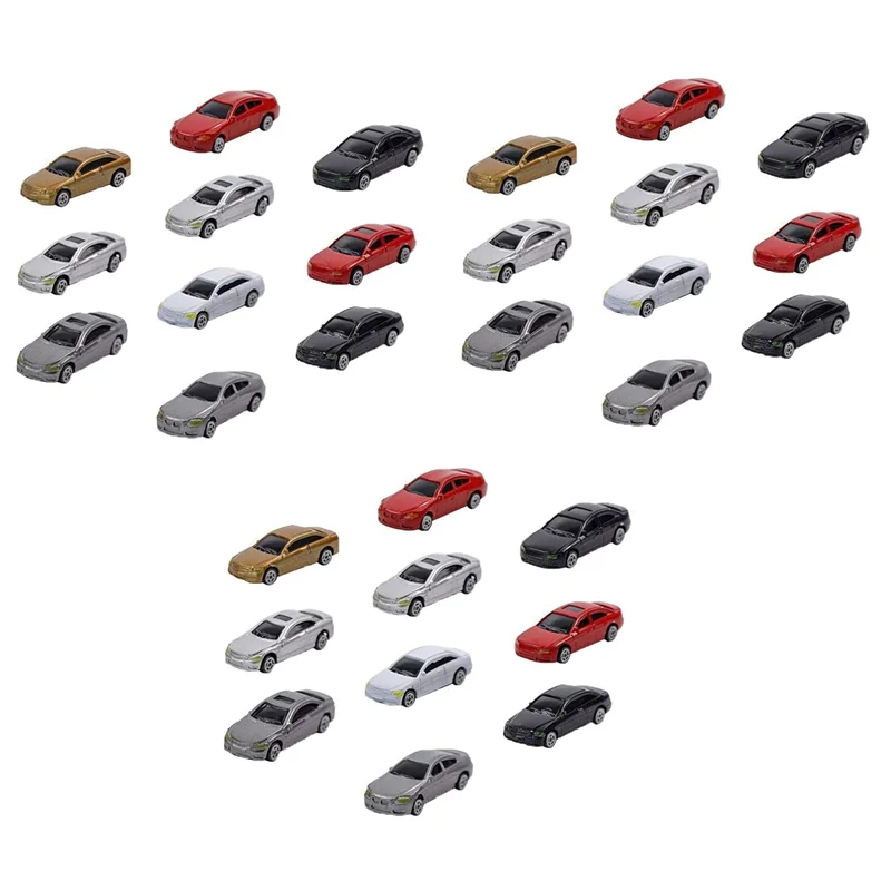 

ODIES-30 Pack 1/87 Mini Model Car Painted Car Models Building Train Scenery Building Train Layout Set Model