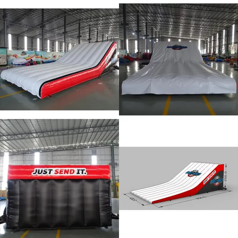 Custom Extreme Sport Stunt Airbag Bike Jump Airbag Landing BMX With Ramp