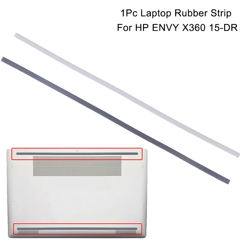 1Pc Laptop Non-Slip Rubber Foot Pad Bottom Shell Bumper Strip Replacement Rubber Feet For HP ENVY X360 15-DR Notebook Bottom