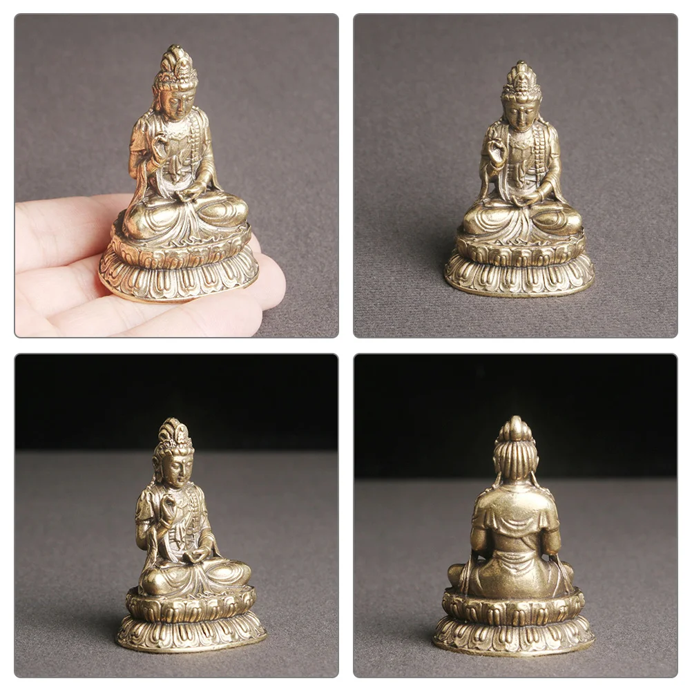 تمثال نحاسي حرفة زخرفية عتيقة للمنزل معبد سطح المكتب ديكور ريترو زينة غرفة المعيشة حديقة شرفة