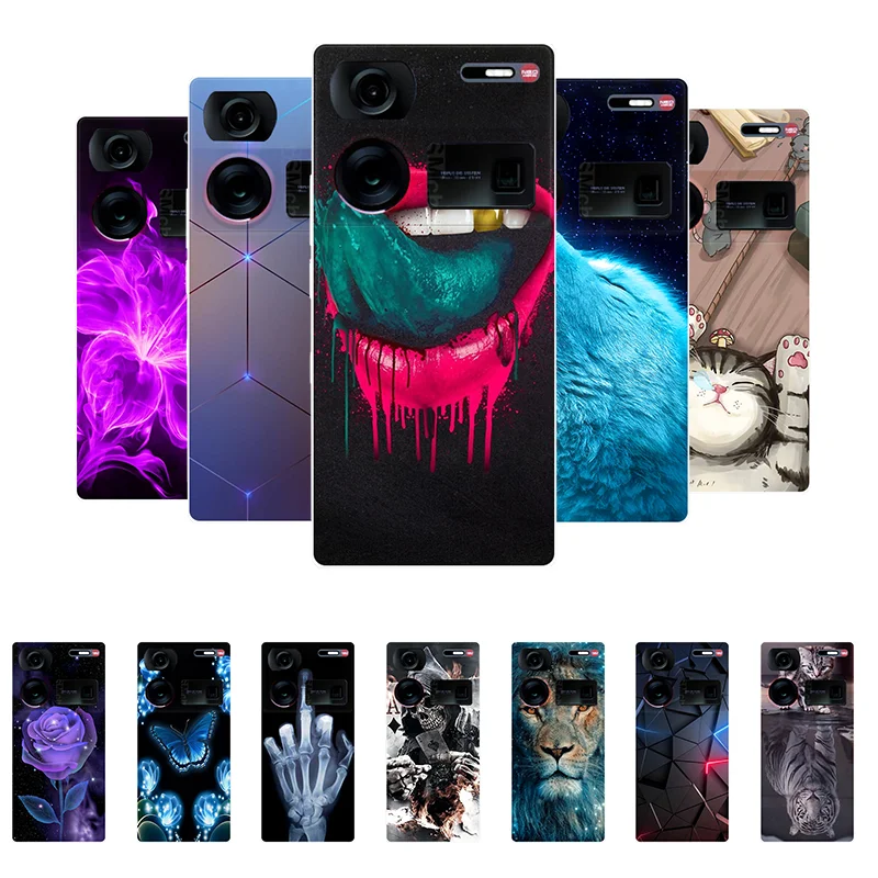 For Nubia Z60 Ultra Case NX721J Bumper TPU Silicone Soft Back Cover for ZTE Nubia Z60 Ultra Case Z60Ultra Fundas Cartoon