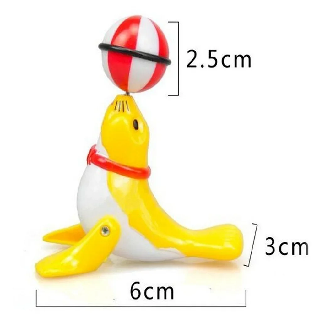 Cute Sea Lion Wind Up Toys Baby Bath Toys Plastic Clockwork Pool Toy Funny Water Play Games Educational Toys for Children Gifts