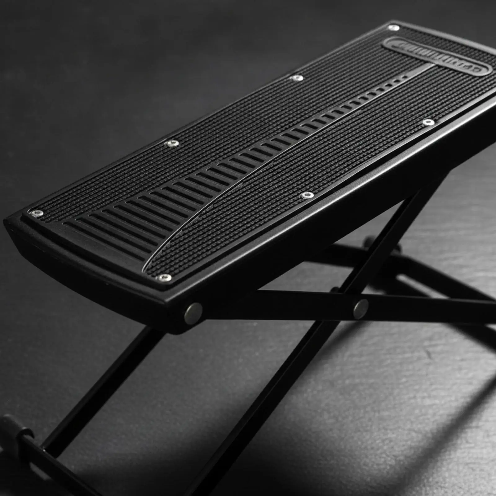 Portable Folding Guitar Foot Stool X Frame Metal ABS Support for Acoustic Electric Guitar Player Posture Aid