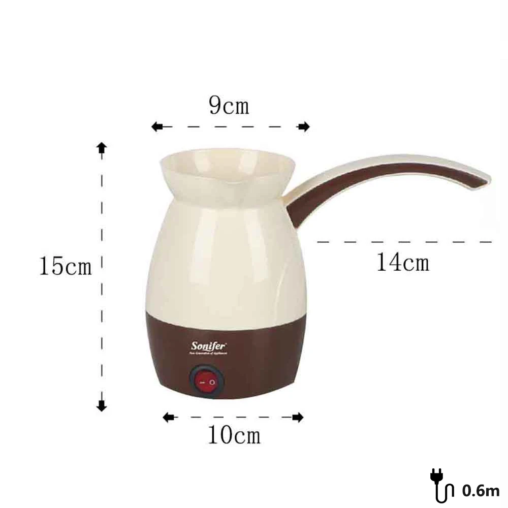 0.5L Mini Coffee Machine Turkey Coffee Maker 800W Electrical Coffee Pot Boiled Milk Coffee Kettle for Gift 220V Sonifer