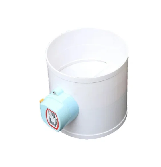 PVC Pipe Air Volume Control Valve 75mm 110mm 160mm 200mm Electric Damper Check Valve For Ventilation Pipe 220V 12V 24V