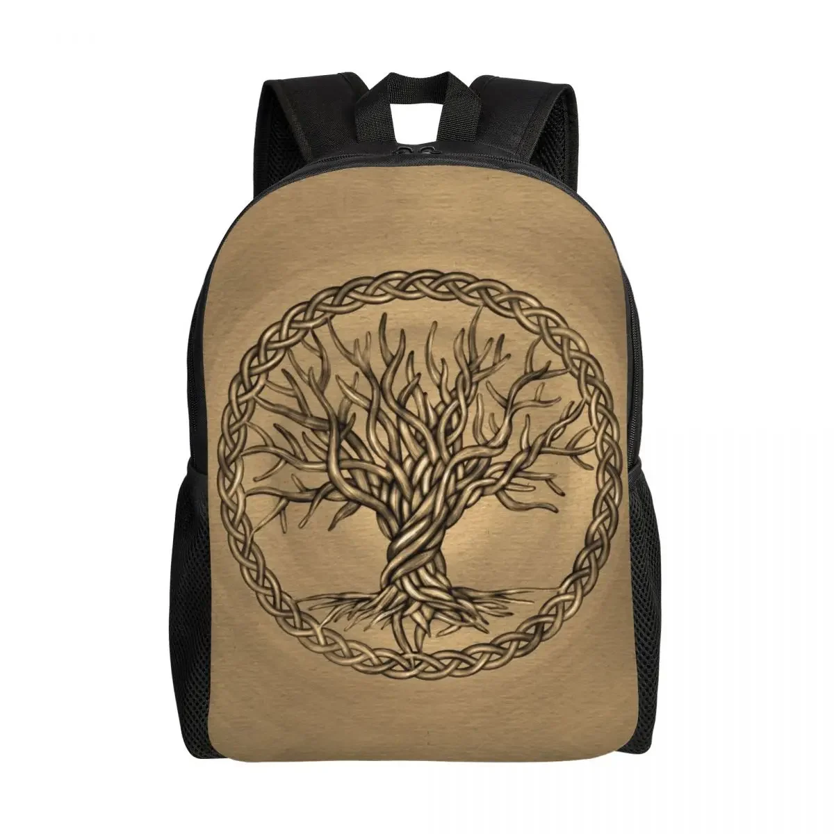 Drzewo życia Plecak podróżny Mężczyźni Kobiety Student School Bookbag 16-calowy plecak na laptopa Viking Pattern Print Daypack Yggdrasil Bag