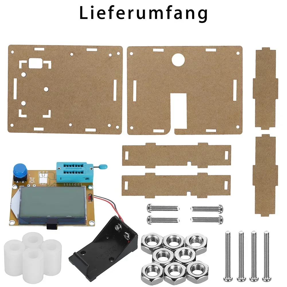 LCR-T4 Digital Transistor Tester Meter  Resistance Capacitance Diode With Case For Mega 328 Digital Transistor Tester Tool Acces