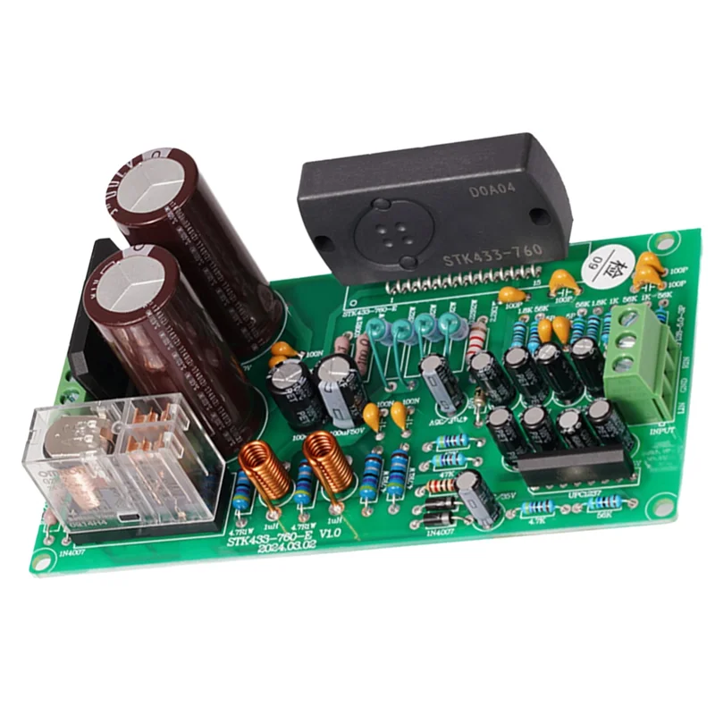 Kit amplificador HIFI FFYY-50WX2 50WX2 Placa finalizada HIFI para reprodução de áudio e vídeo para amplificador de home theater