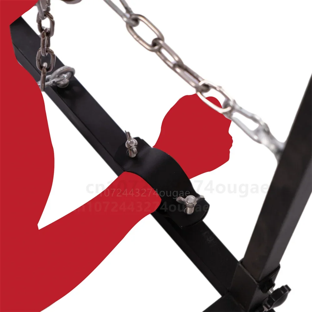 BDSM عبودية أطقم CBT وسادة مع أصفاد طوق الجنس التدريب الإطار الدعائم أدوات الكبار الجنس لعب للنساء الرجال الألعاب
