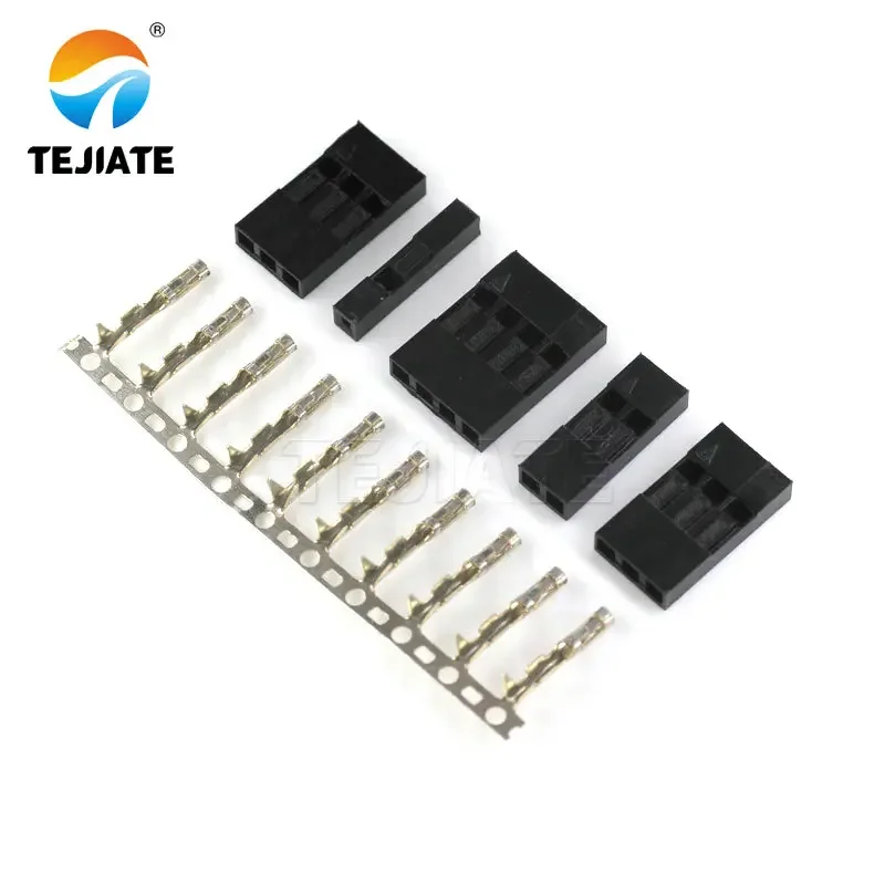 20PCS Connector Shell 1Pin 2Pin 3Pin 4Pin 5Pin 6Pin 7Pin 8Pin 9Pin 10pin  Single Row 2.54 mm Through Hole Housing Jumper Wire