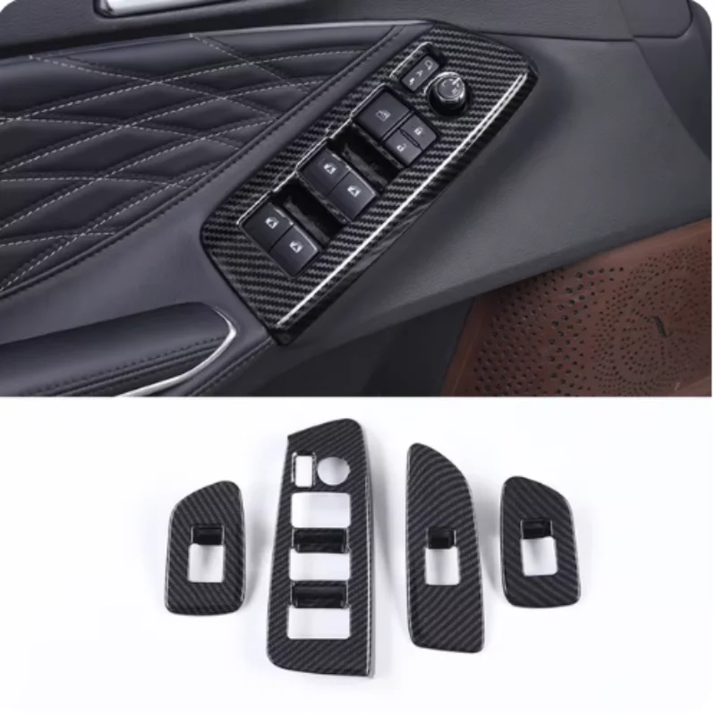 LHD For Toyota Avalon XX50 2019 - 2022 Car Cover Door Window Glass Inner Panel Armrest Lift Switch Button Trim Frame view 5