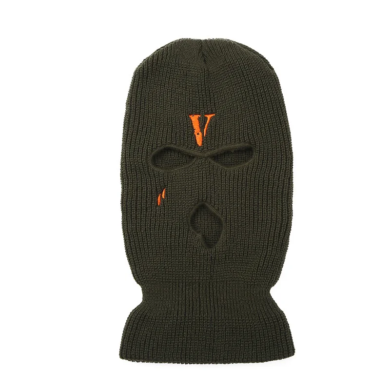 Ski Mask Knitted Mask Winter Balaclava Full Face Mask Winter Outdoor Sports Winter Three-hole Knitted Hat