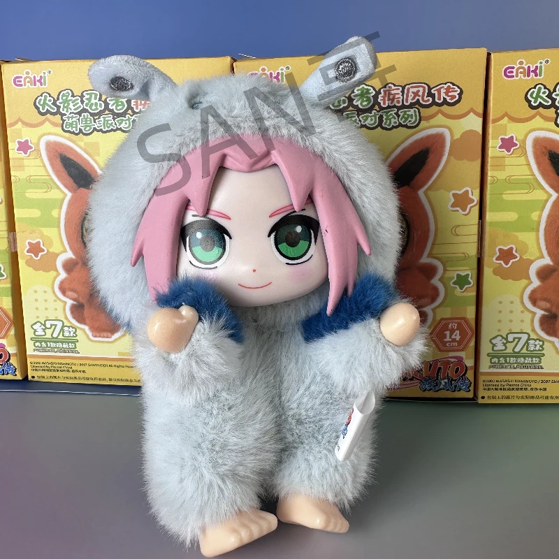 Nueva caja ciega EAKI Naruto Shippuden Party Series Uzumaki relleno Shippuden Original figura de peluche ornamento juguete colección regalo