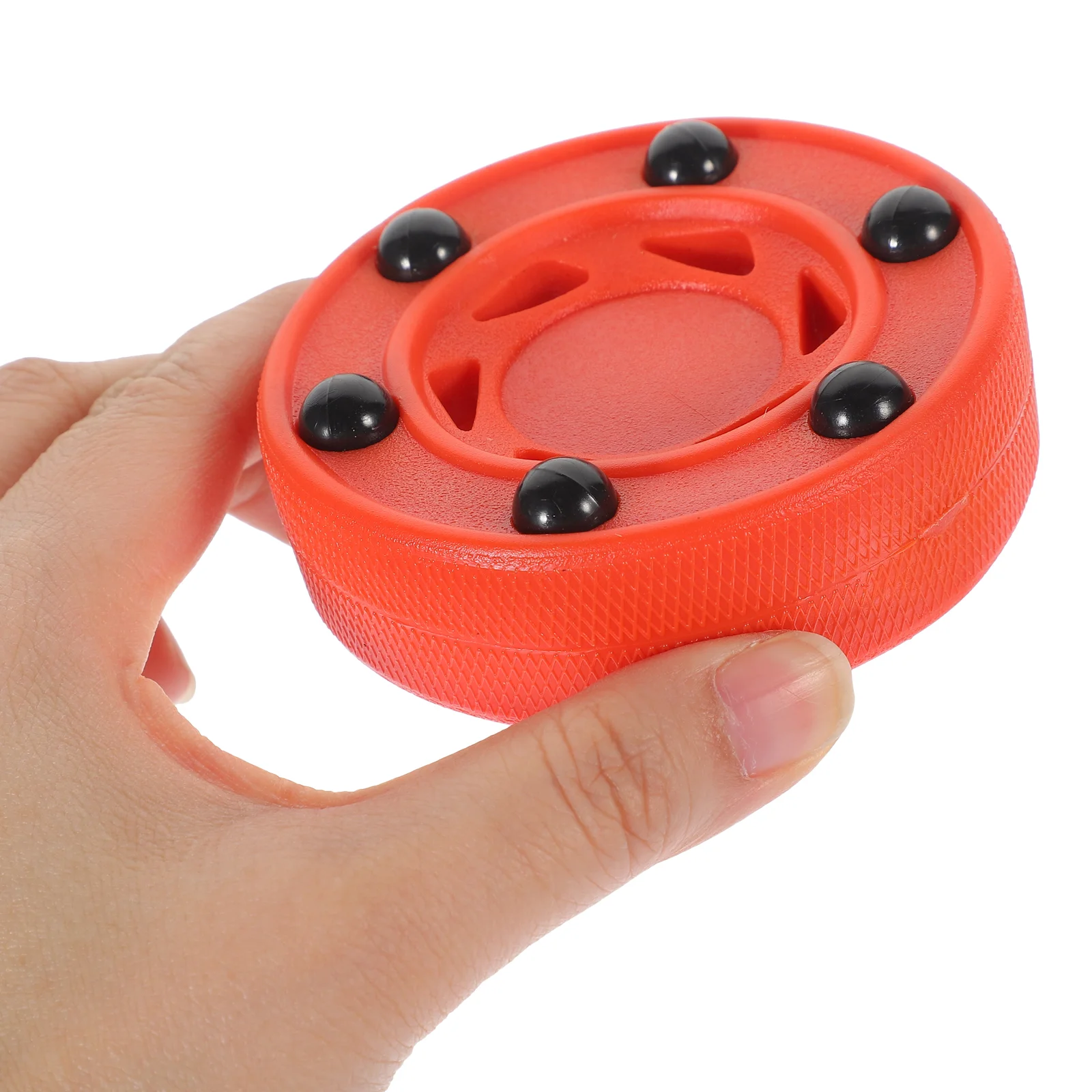 2 Pcs Street Hockey Balls Puck Training Roller Game Skating Pucks Red Pvc Men and Women