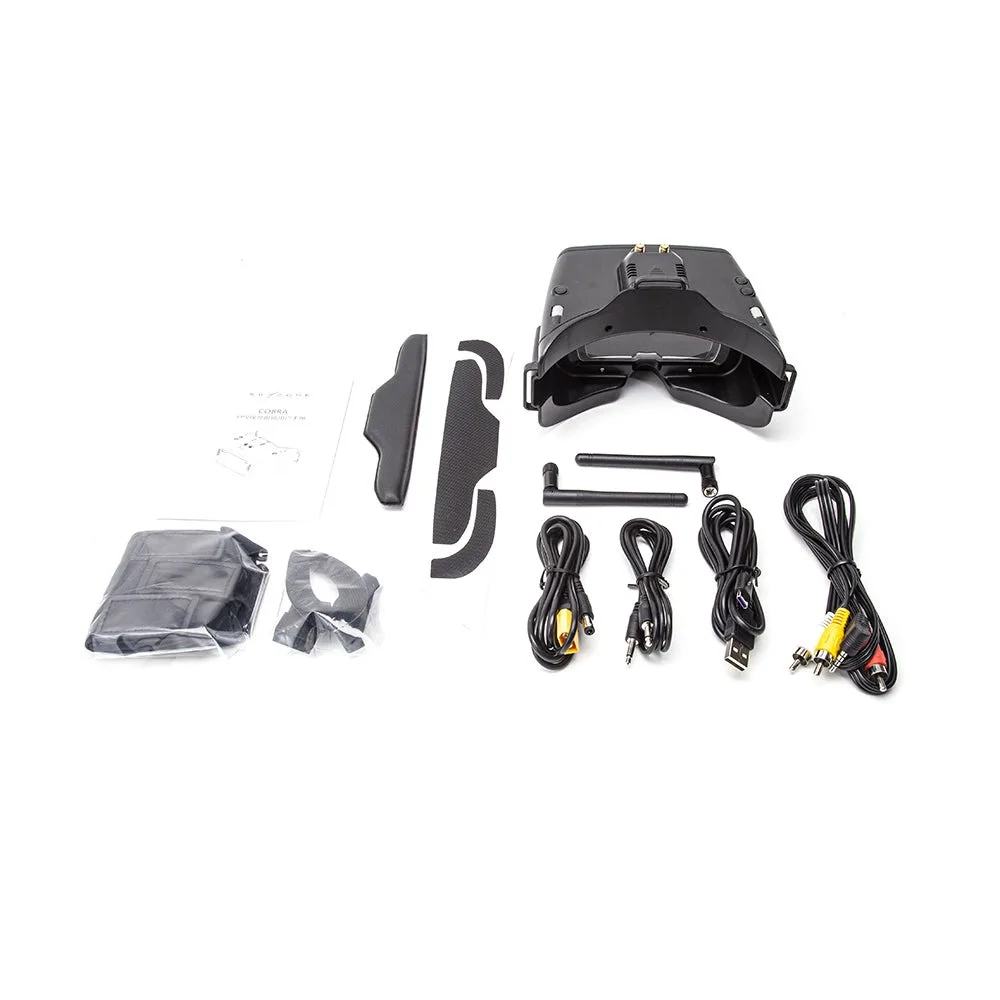 

SKYZONE Cobra X V4 FPV Goggles Шлем: разрешение 1280x720, 48-канальный приемник 5.8G, трекер головы и видеорегистратор — с HDMI (для RC FPV Drone)