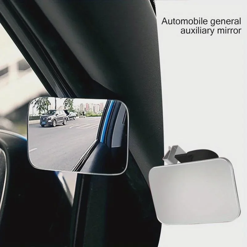 1Pc Car Rear View Mirror Wheel Blind Spot Small Round Mirror 360 Degree Adjustable Additional Car Mirrors Auxiliary Auto Mirror