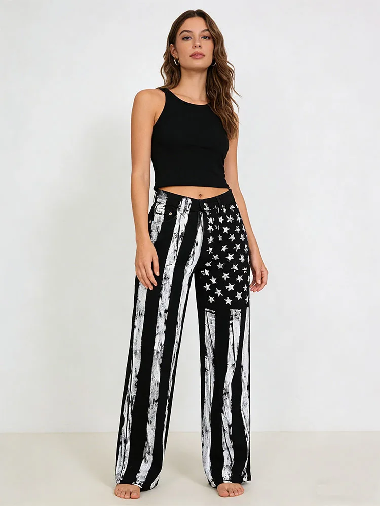 

2025 зимняя мужская и женская мода, новый уличный тренд, повседневные прямые джинсы в стиле Харадзюку в американском стиле ретро, одежда Y2k