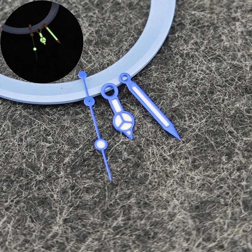 Colored Watch Hands for NH35 NH36 Movement 7.8mm*12mm*12.5mm Green Luminous Pointers Watch Accessories